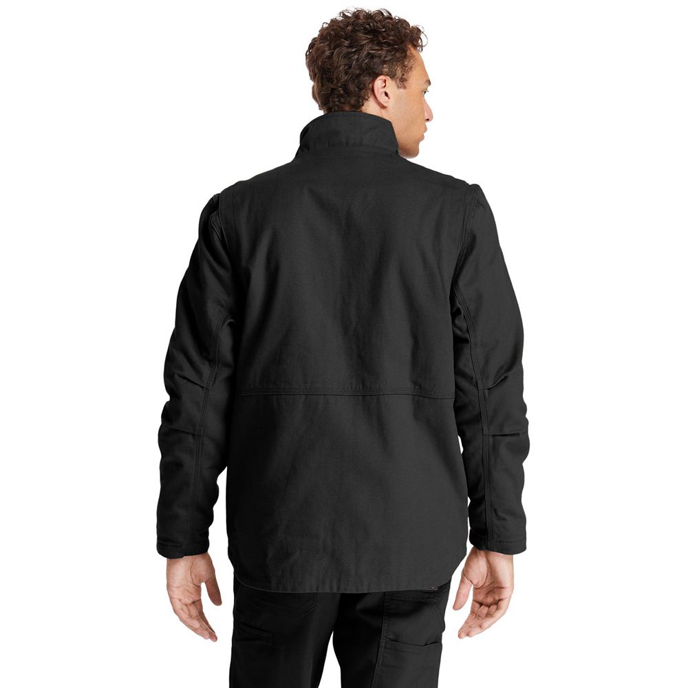 Chaquetas Timberland Hombre Pro® Gritman Lined Lona Negras - Chile UHD-841792